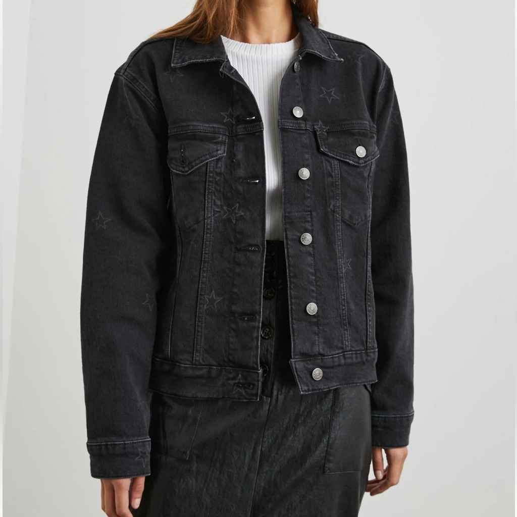Nwt Rails Mulholland Star Denim Jacket